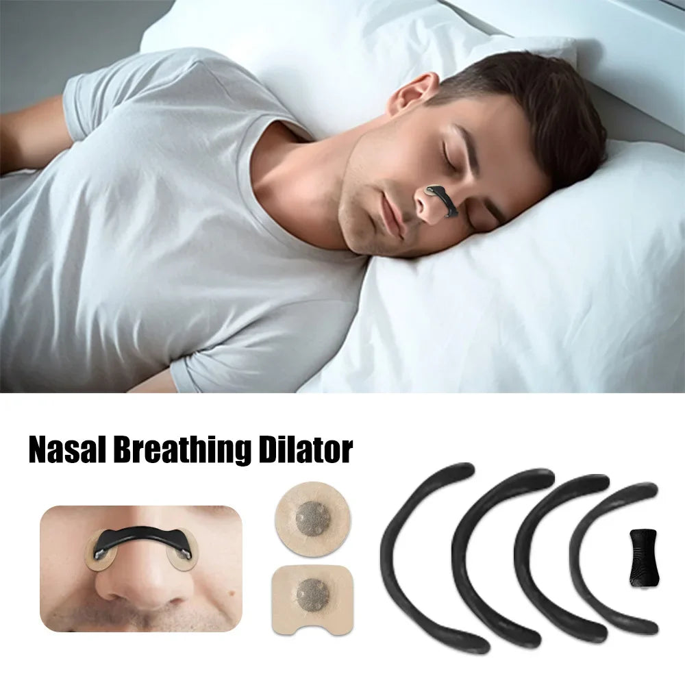 Nasal Breathing Dilators Starter Kit Magnetic Nasal Strips Nose Tabs Sleep and Sports Increase Air Intake Reduce Snoring Device